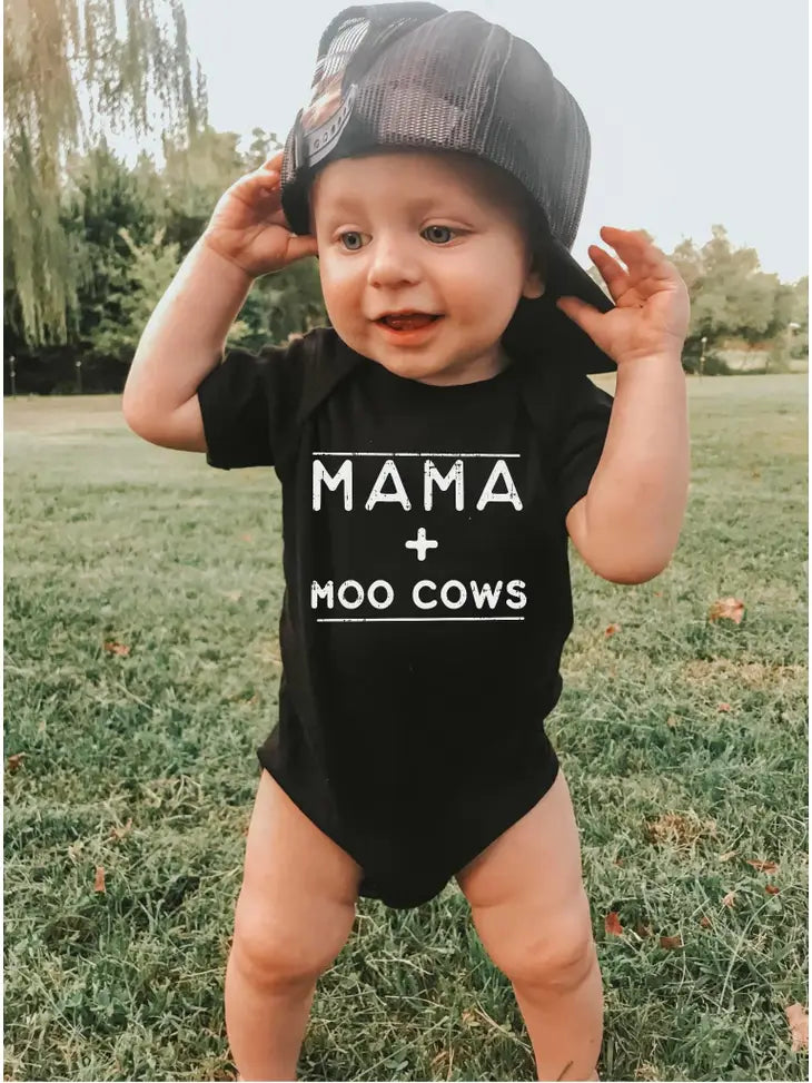 Mama+Moo Cows Onesie