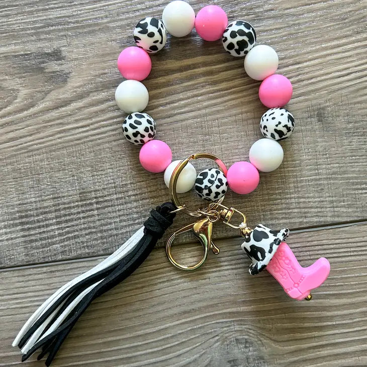 Silicone Beaded Keychain