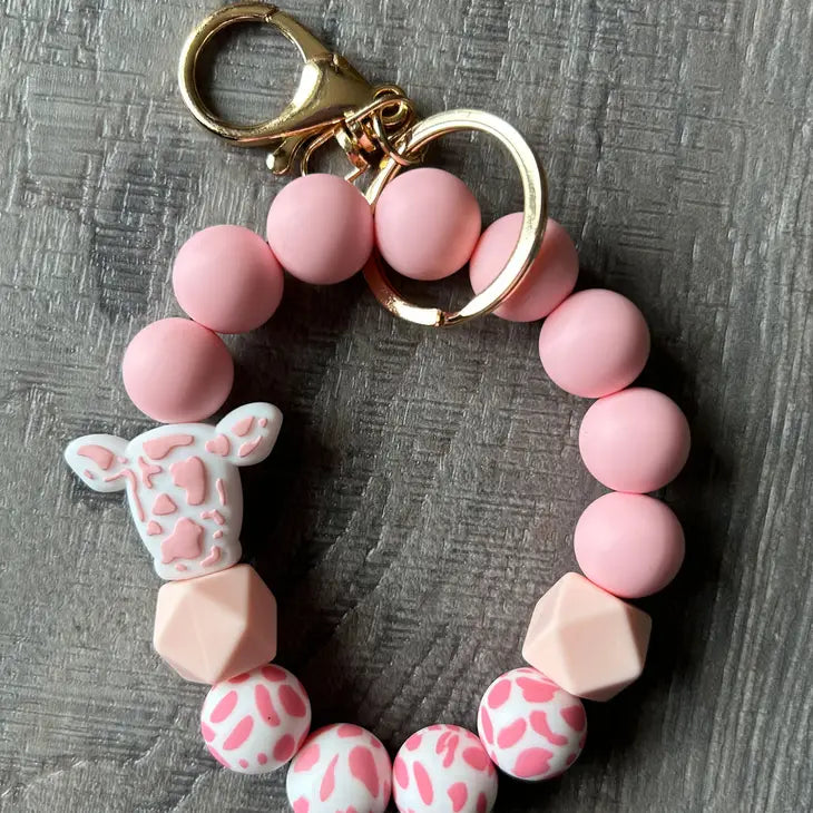 Silicone Beaded Keychain