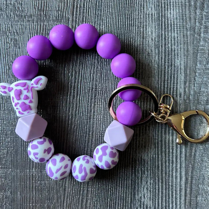 Silicone Beaded Keychain