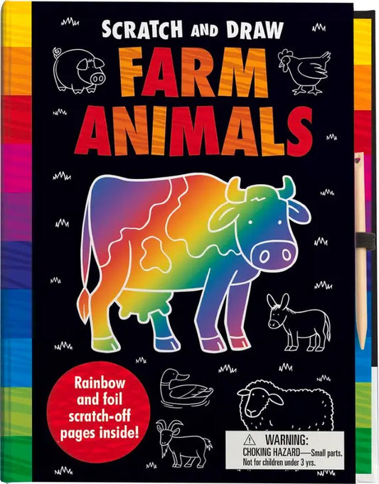 Scratch and Draw Farm Animals Book