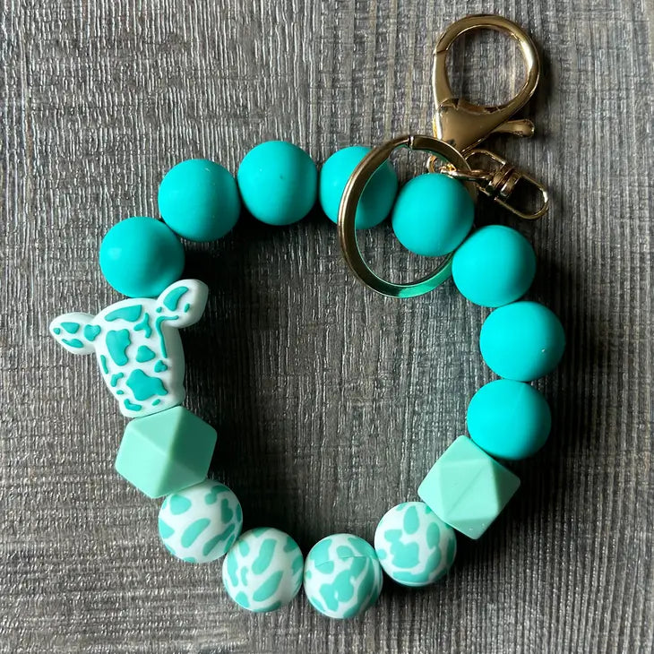 Silicone Beaded Keychain