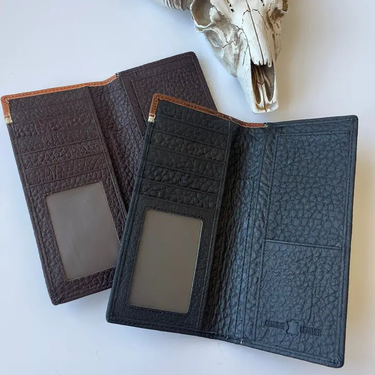 Tooled Leather Bi-Fold Wallet